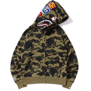 A Bathing Ape Hoodie (Green 'N Brown)