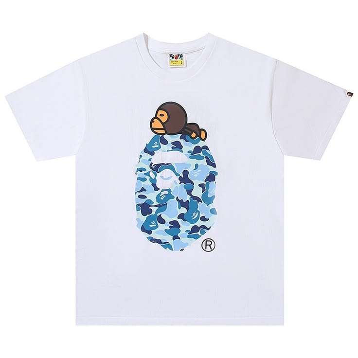 Bape T-Shirt (Blue 'N White)