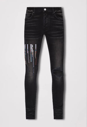 Amiri Jeans (Multi Color Drip)
